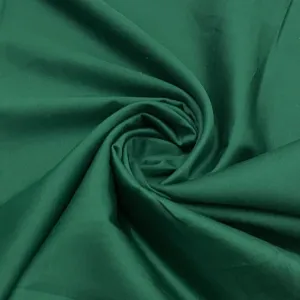 Classic Hunter Green Solid Cotton Satin