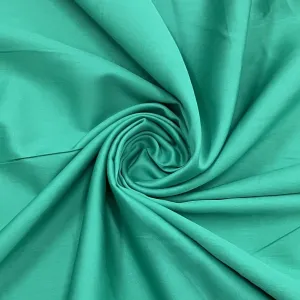 Classic Persian Green Solid Cotton Satin