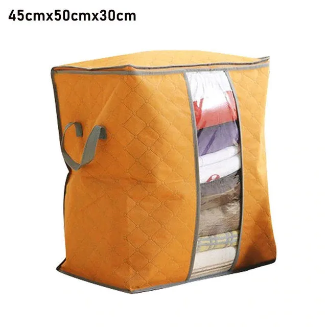 Clothes Quilt Storage Bag Blanket Closet Sweater Organizer Box Sorting Pouches Cabinet Container Travel Home Dropshipping