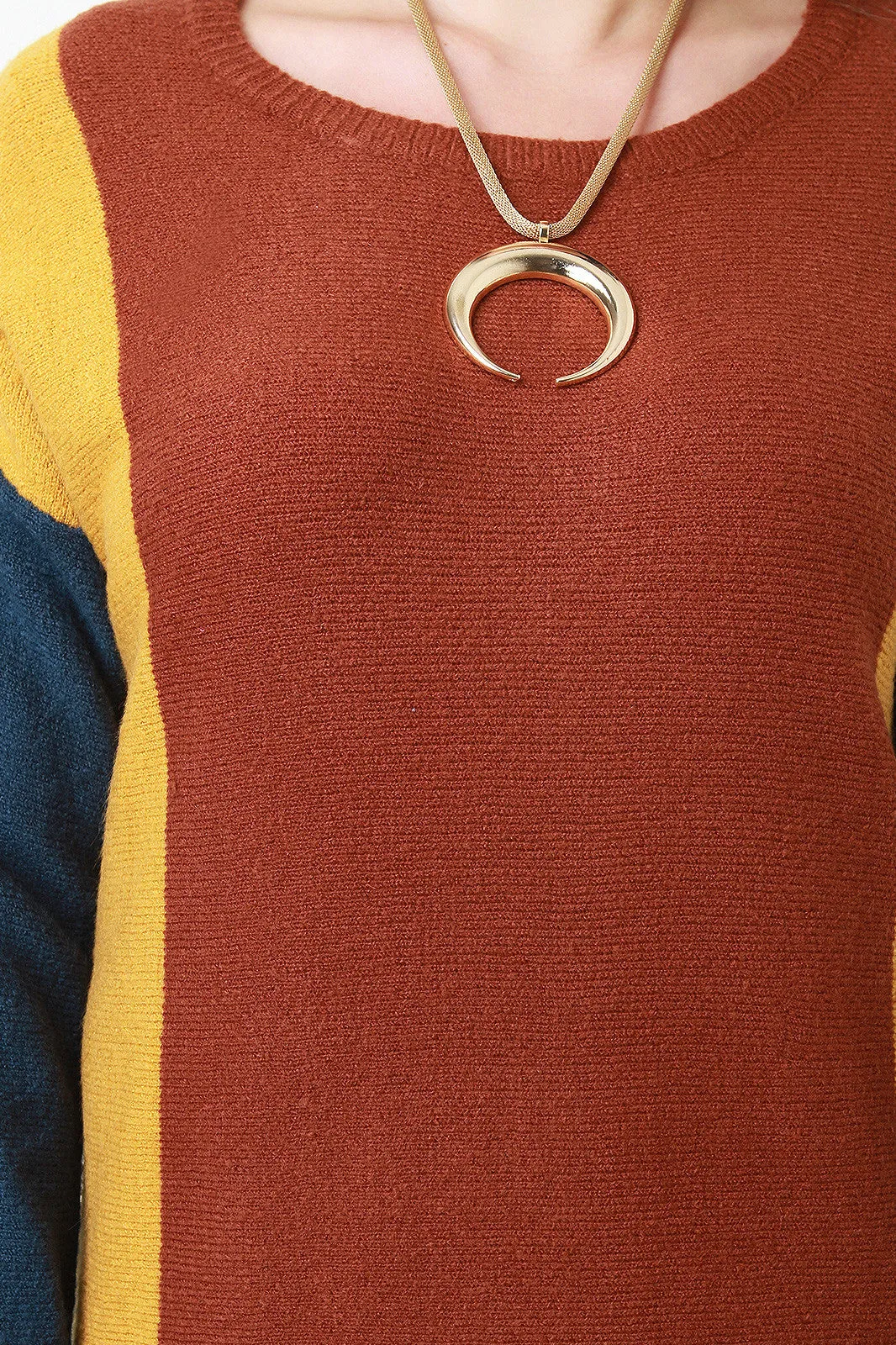 Color Block Sweater Dress