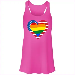 Country & Pride Love Flowy Racerback Tank