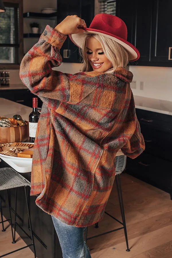 Cozy Point Plaid Jacket