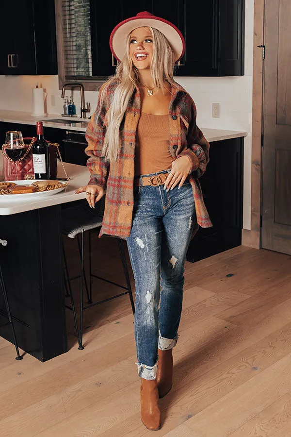 Cozy Point Plaid Jacket