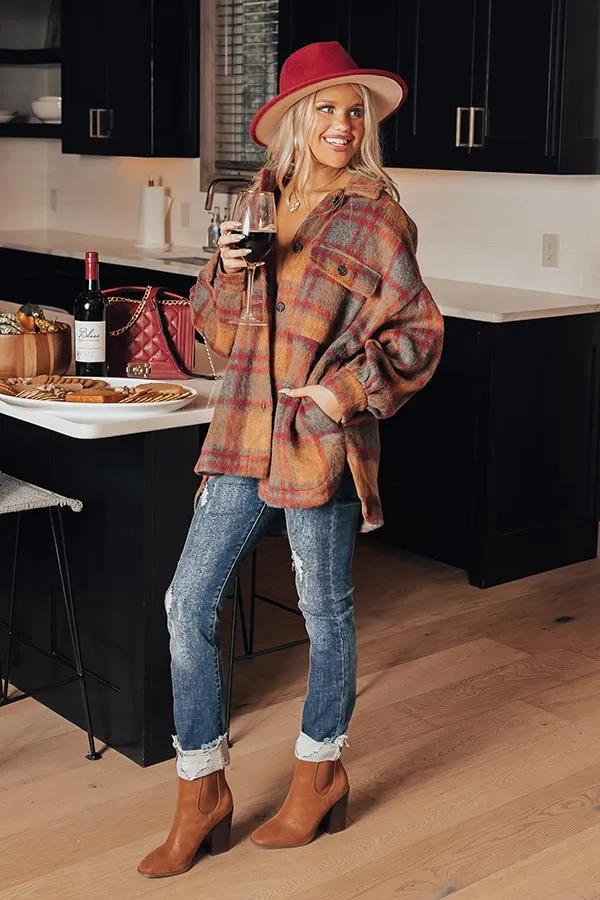 Cozy Point Plaid Jacket