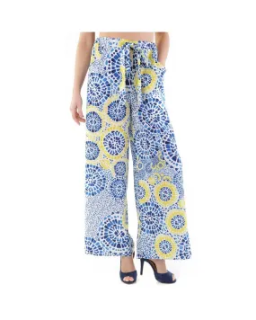 Cristina Gavioli Women's Palazzo Pants with Mosaic Print