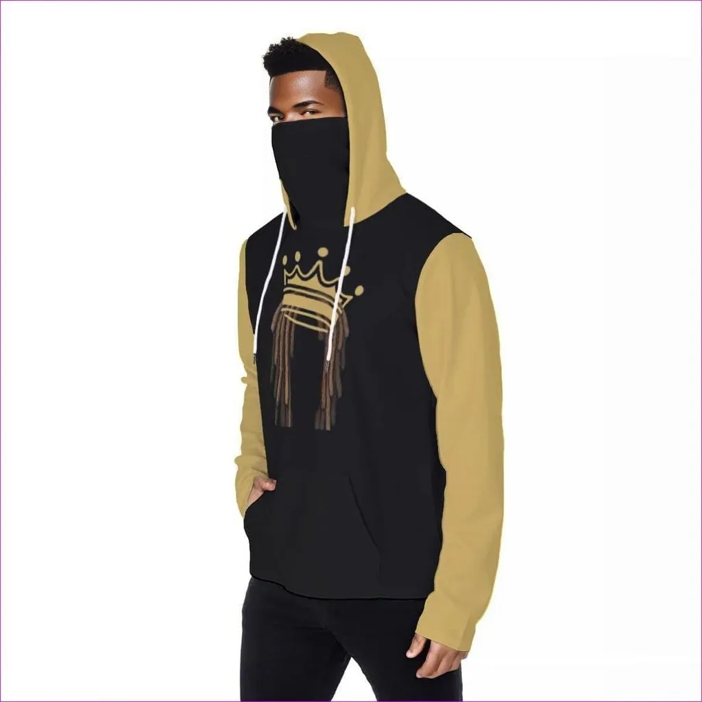 Crowned Dreadz Men's Pullover Hoodie With Mask