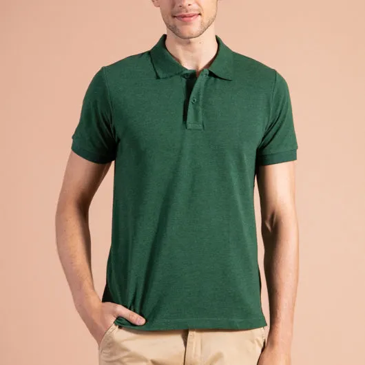 Cypress Cool Green Cotton Polo T-Shirt