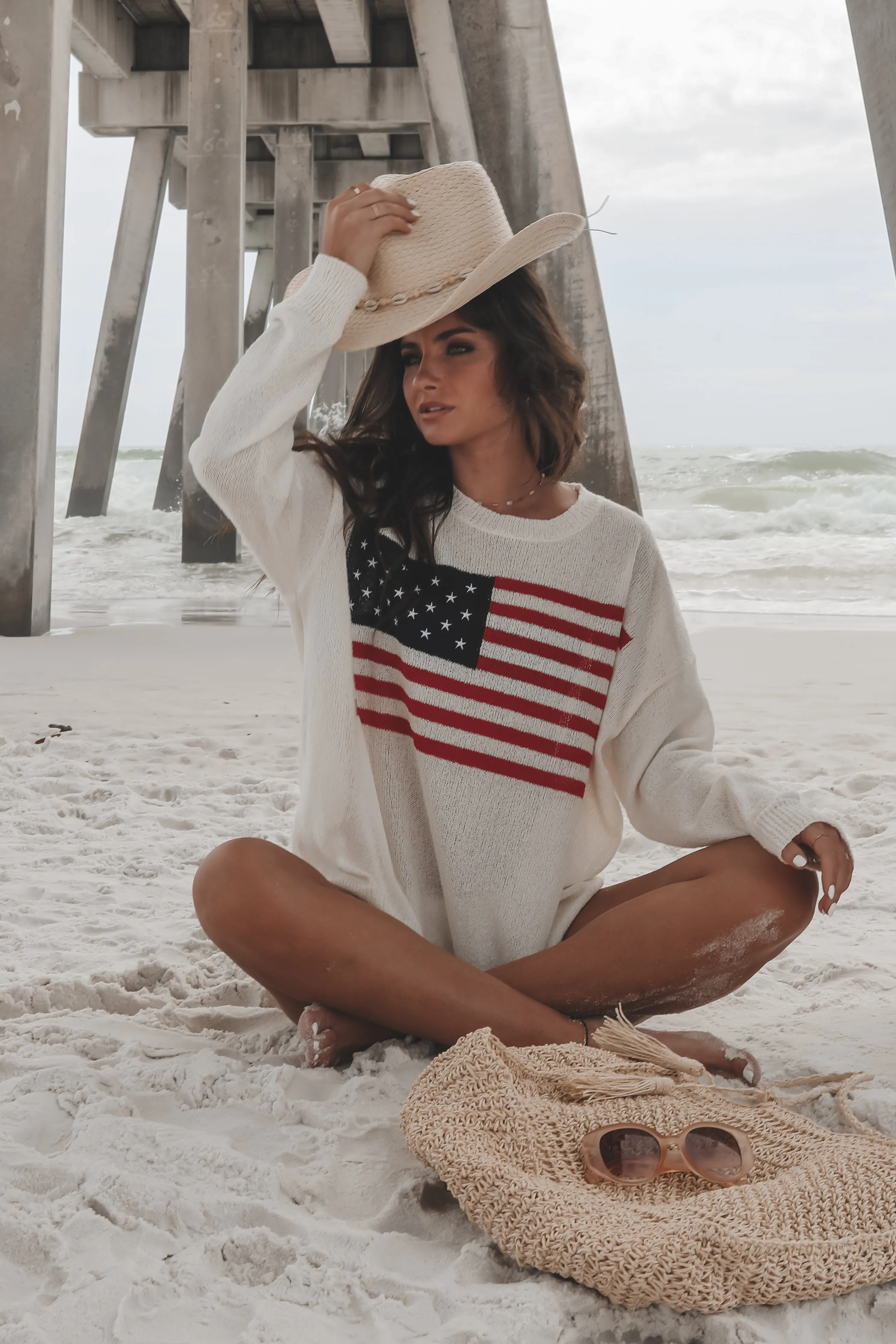 DEAL American Cutie Lightweight Flag Sweater