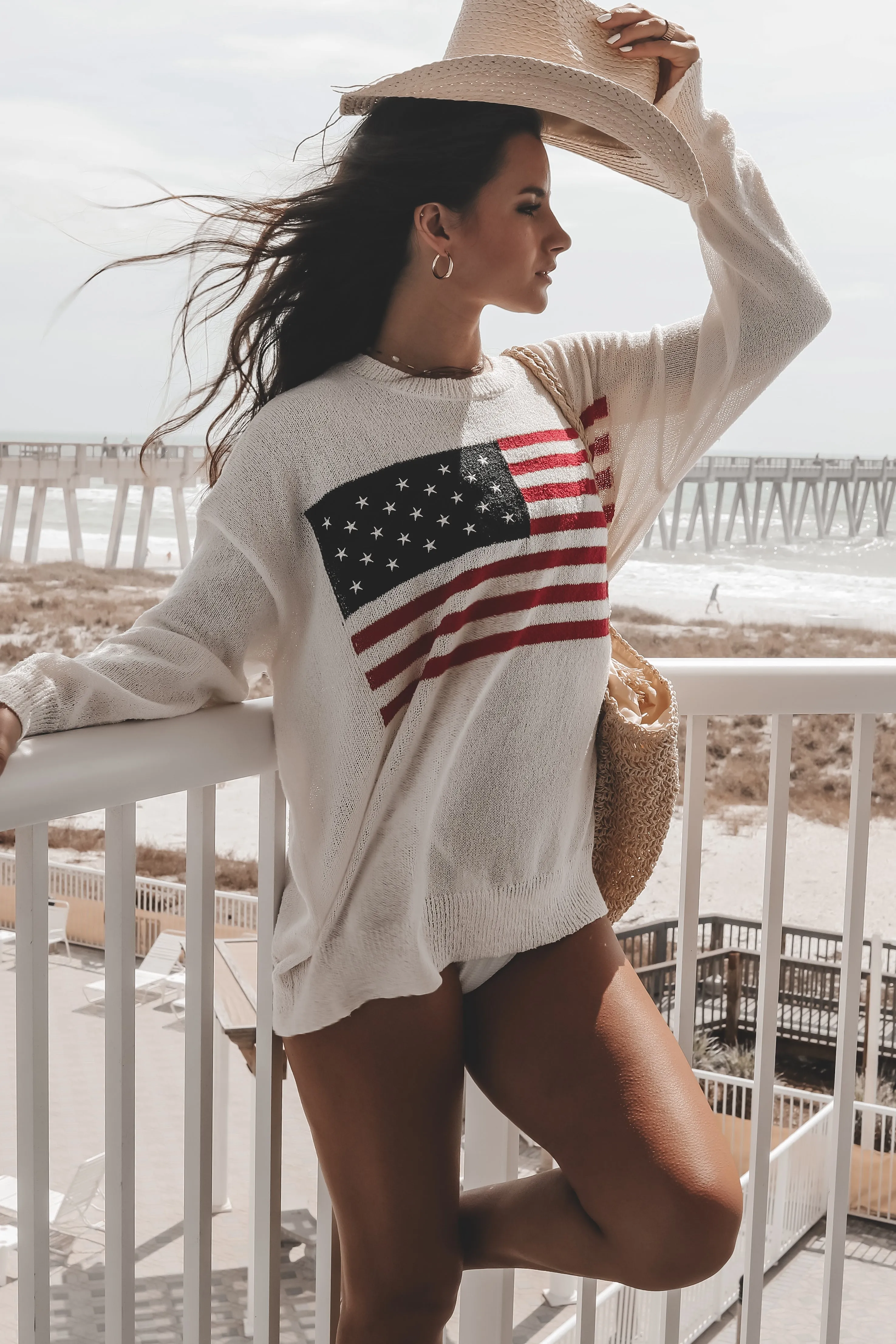 DEAL American Cutie Lightweight Flag Sweater