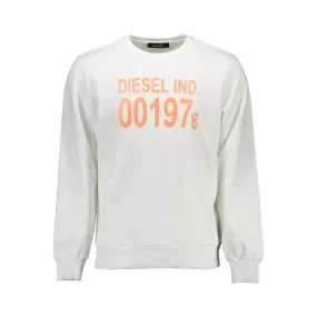 Diesel White Cotton Men's Sweater