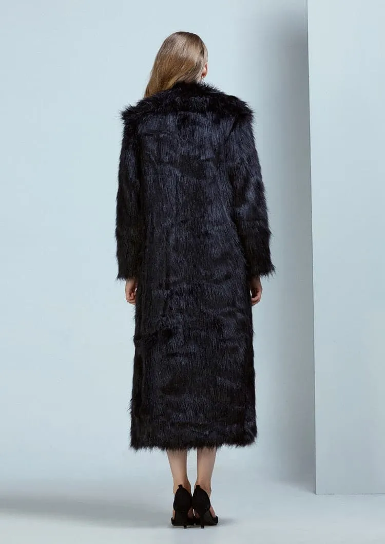 DressBetty - High Street Luxury Long Faux Fur Coat