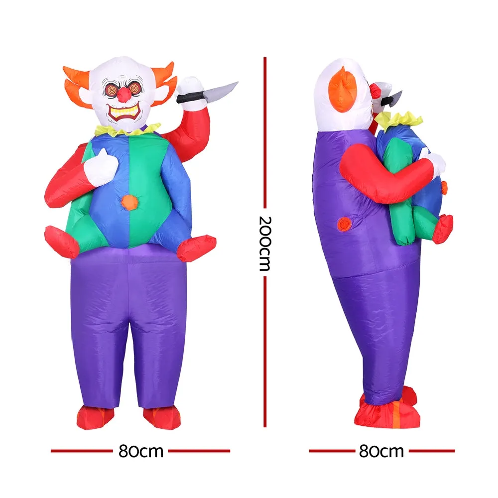 Durable Inflatable Clown Costume 2m Unisex Adult - Fun Fest