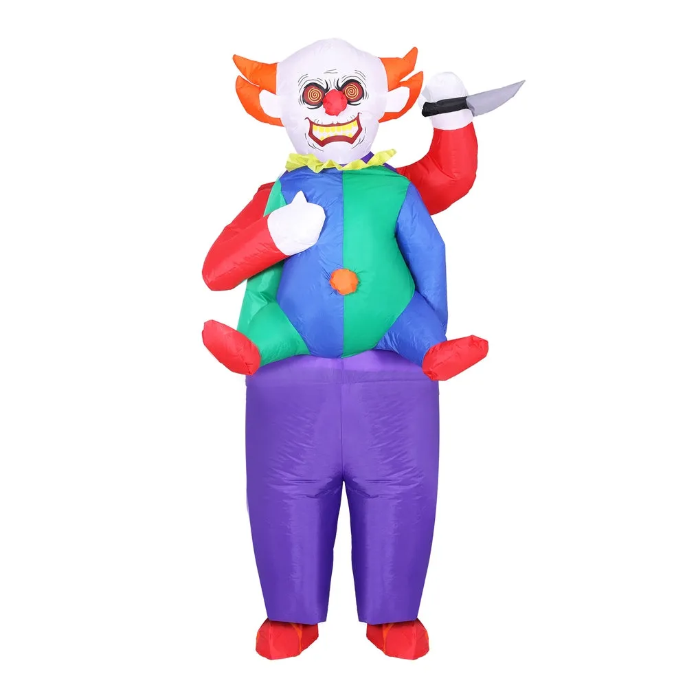 Durable Inflatable Clown Costume 2m Unisex Adult - Fun Fest