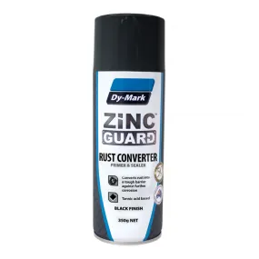 DY-MARK Zinc Guard Rust Converter 350g Black Primer Sealer Aerosol Spray