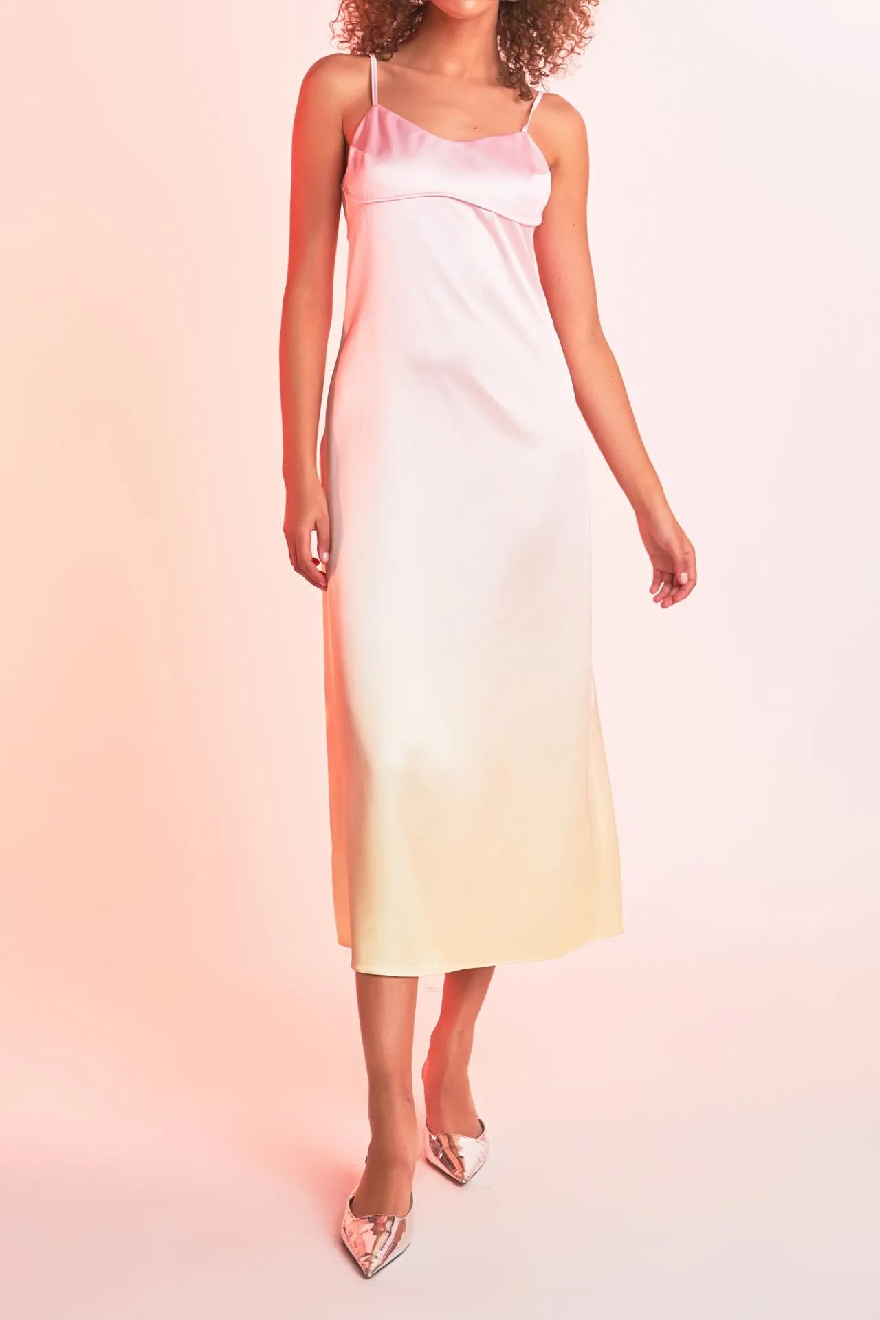 Endless Rose - Ombre Sleeveless Midi Dress