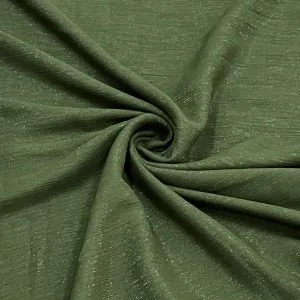 Exclusive Mehandi Green Solid Shimmer Chiffon Fabric