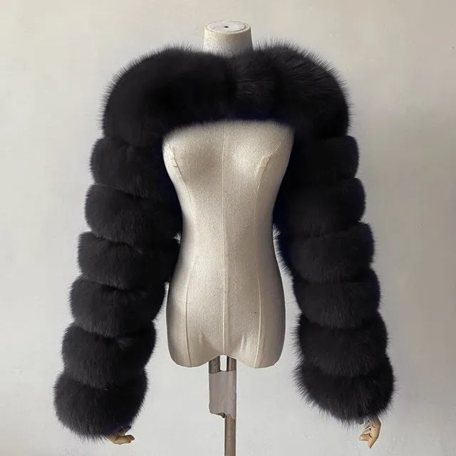 Fashion faux fur jacket（AY1360)