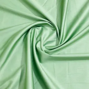 Fern Green Solid Cotton Satin