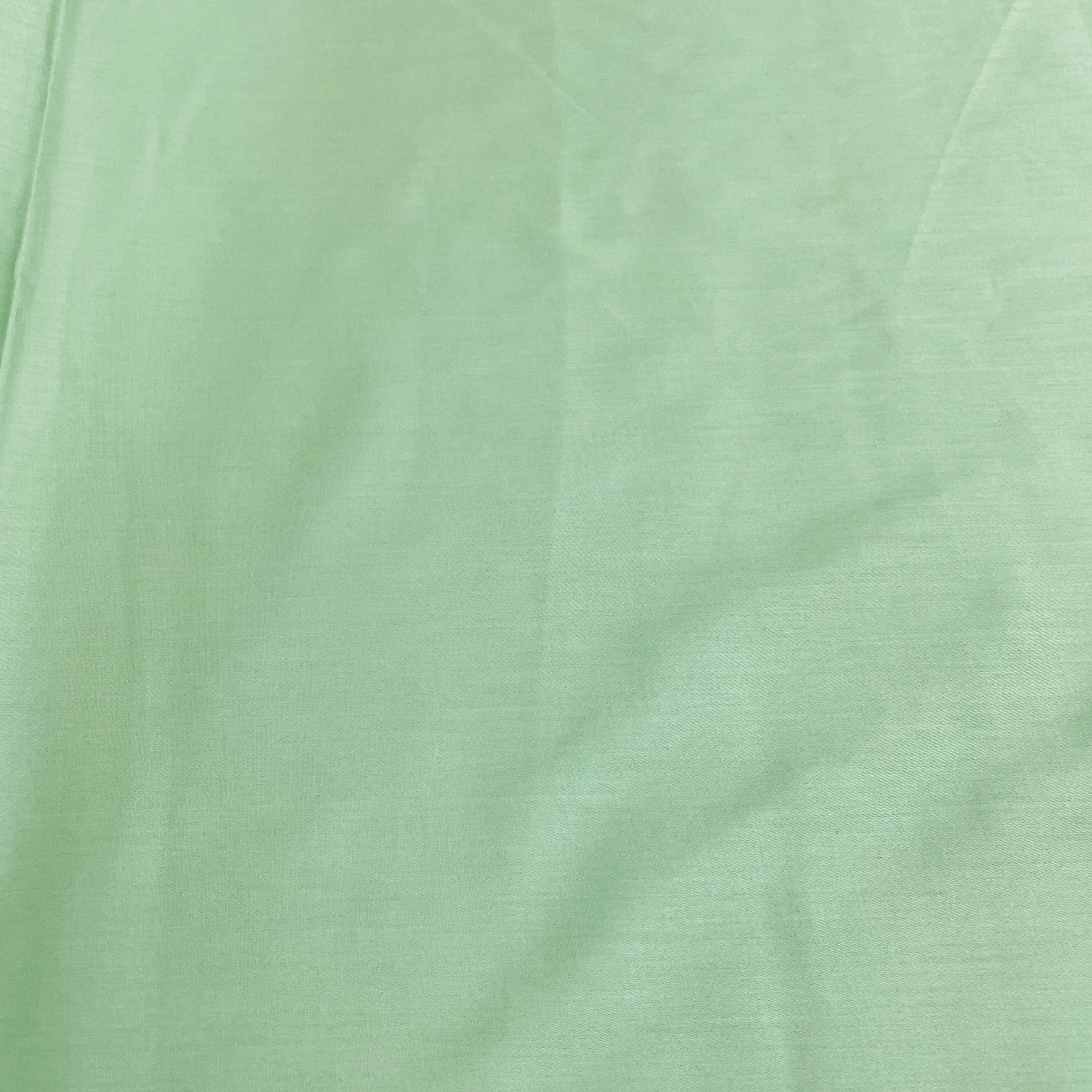 Fern Green Solid Cotton Satin