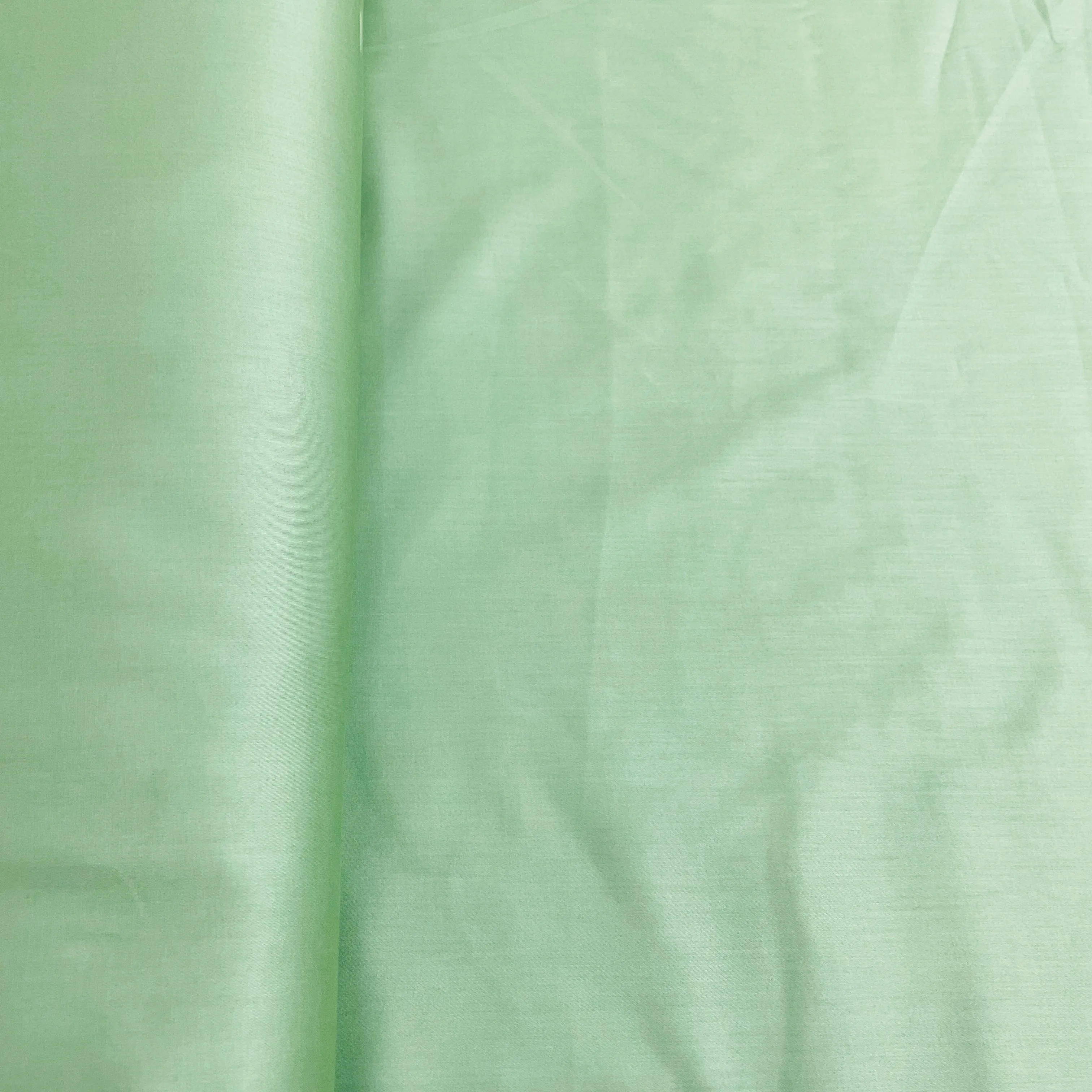 Fern Green Solid Cotton Satin