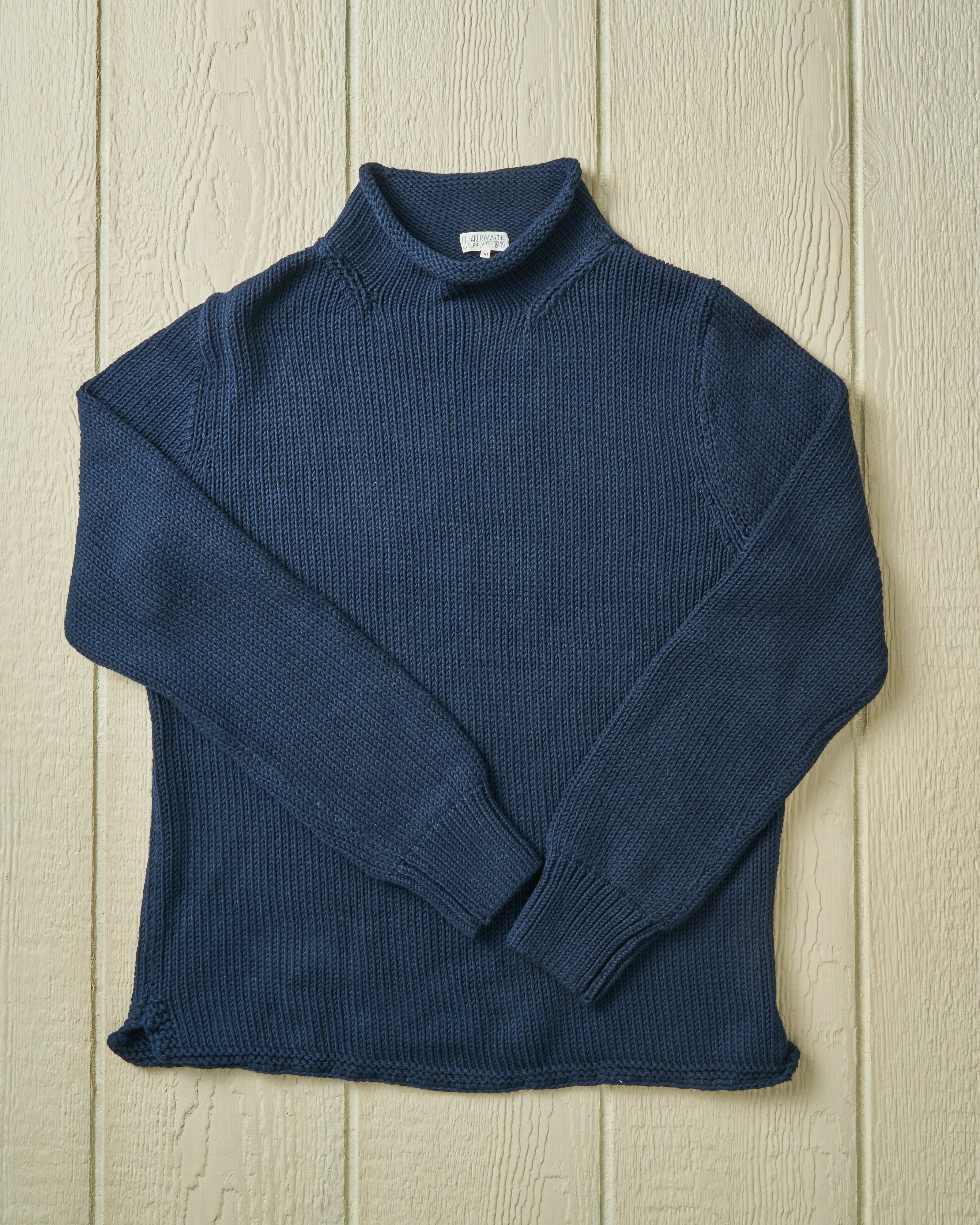 Fisherman's Sweater in Navy