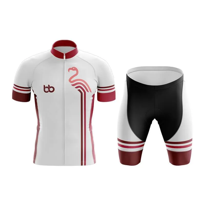 Flamingo x BB Club Cycling Kit (White)