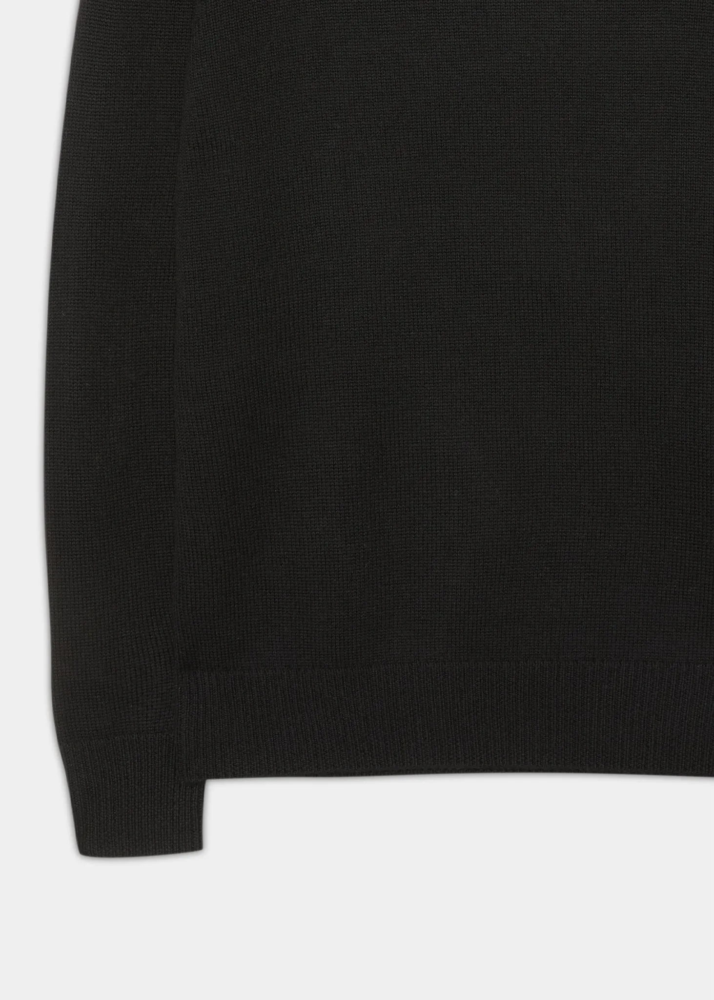 Fordwich Rolled Collar Jumper In Black - Regular Fit