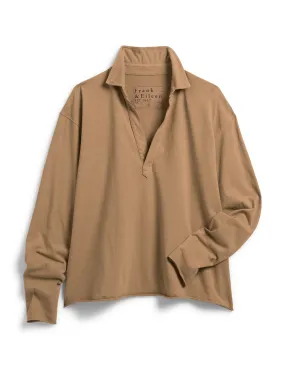 Frank & Eileen - Patrick in Popover Henley in Camel