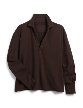 Frank & Eileen - Patrick in Popover Henley in Irish Chocolate