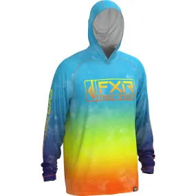 FXR Derby Air UPF Pullover Hoodie Blue Inferno