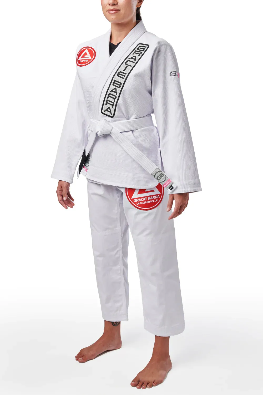 GB1 V2 Edition Womens Kimono w/Belt - White