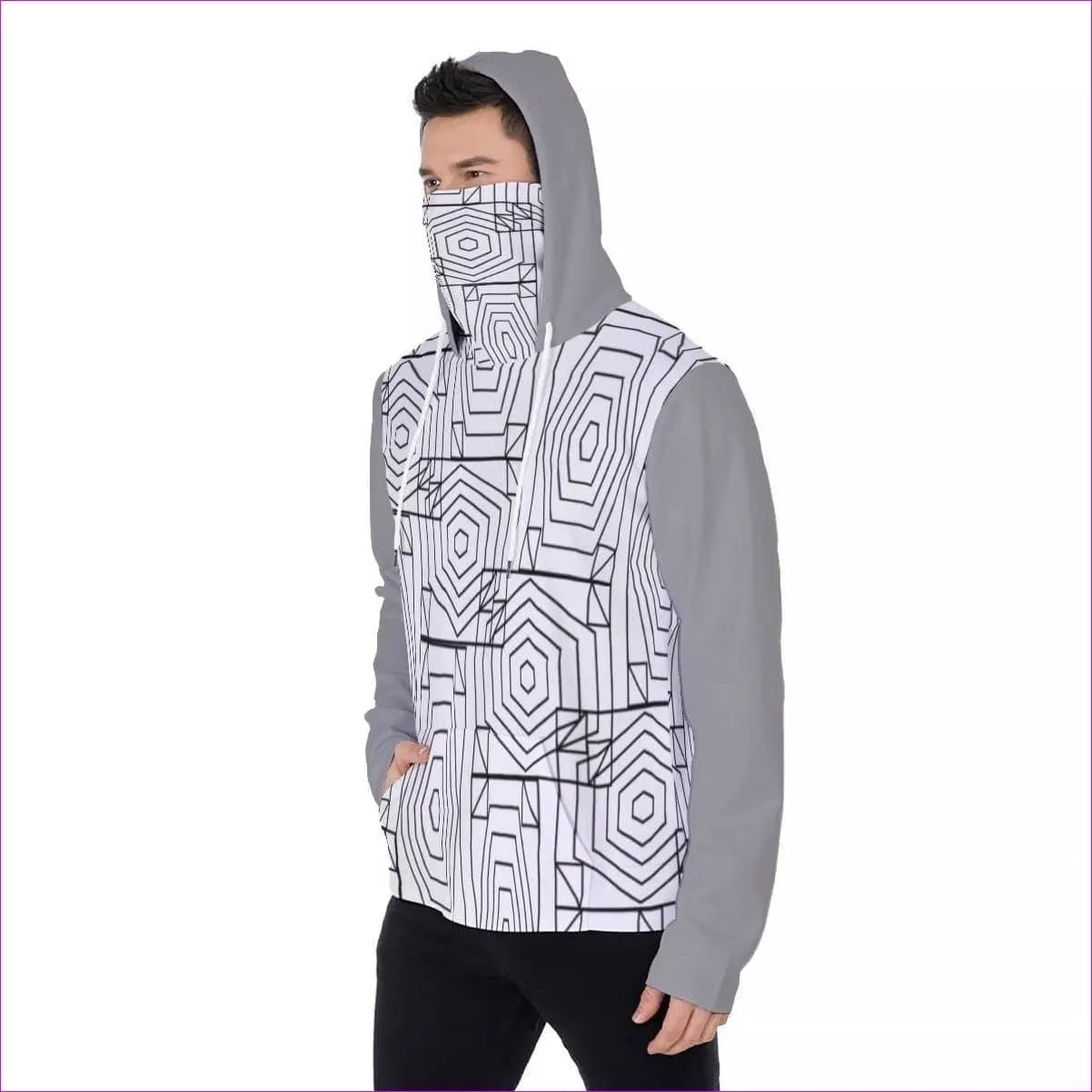 Geode Men's Pullover Hoodie With Mask