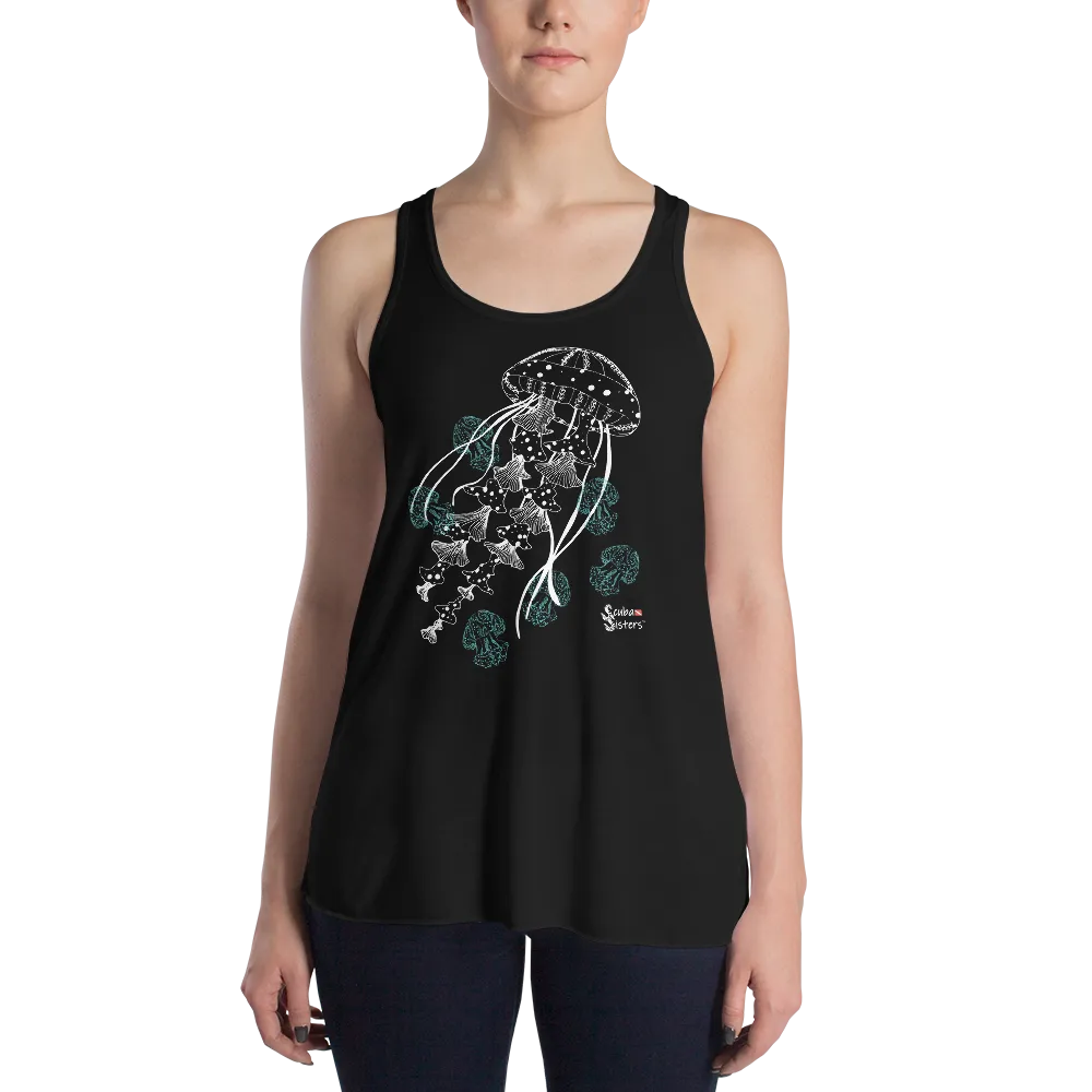 Ghost Jellies Tank - Flowy Racerback Tank (Warehouse)