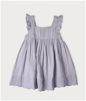 Girl's Organic Muslin Charlotte Dress - Mixed Berry