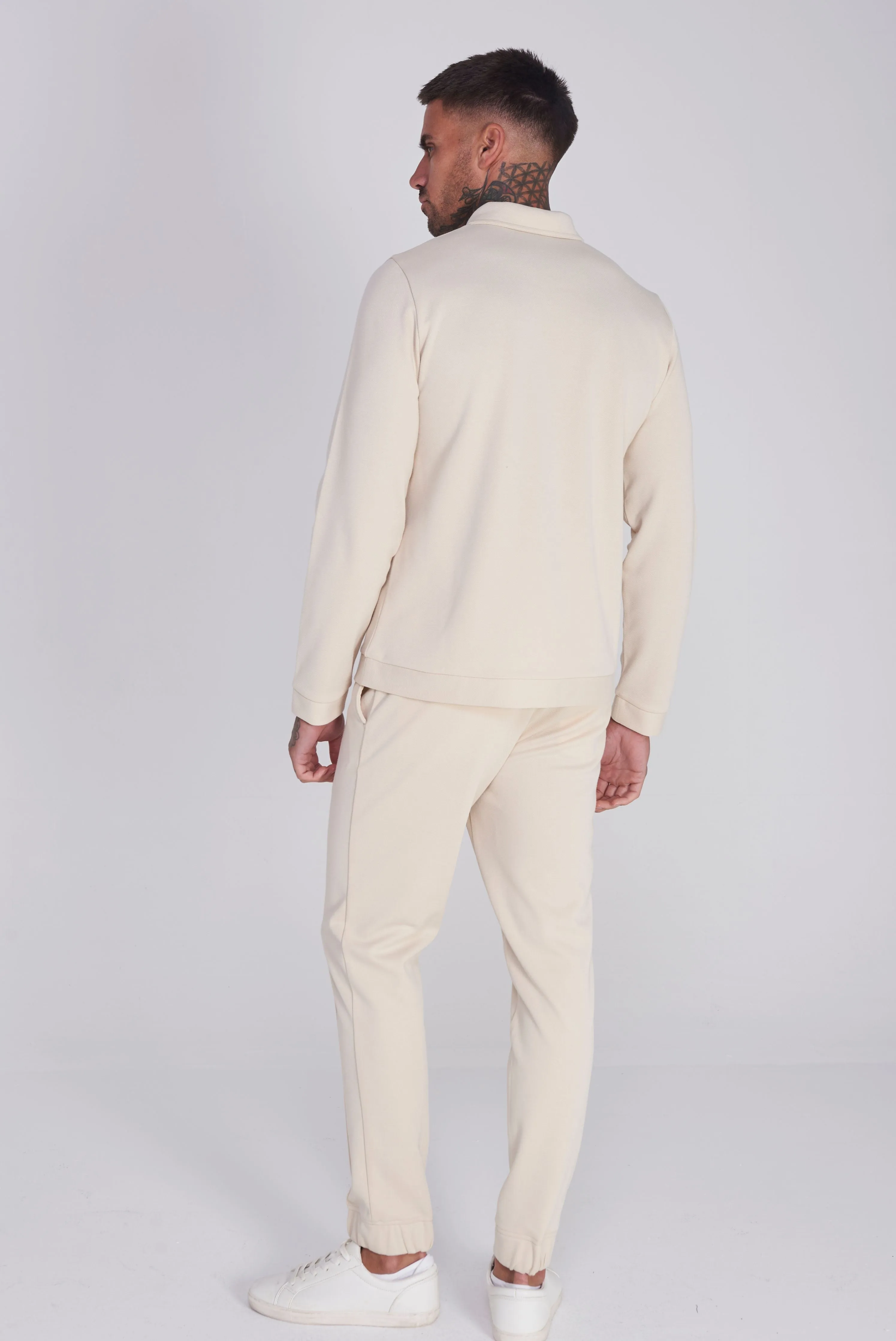 Gisborne Cotton Trouser in Oatmeal