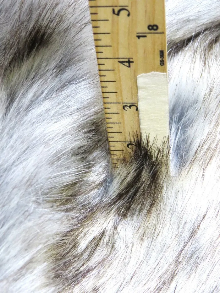 Glacier Wolf Animal Coat Costume Faux Fur Fabric / Sold By The Yard