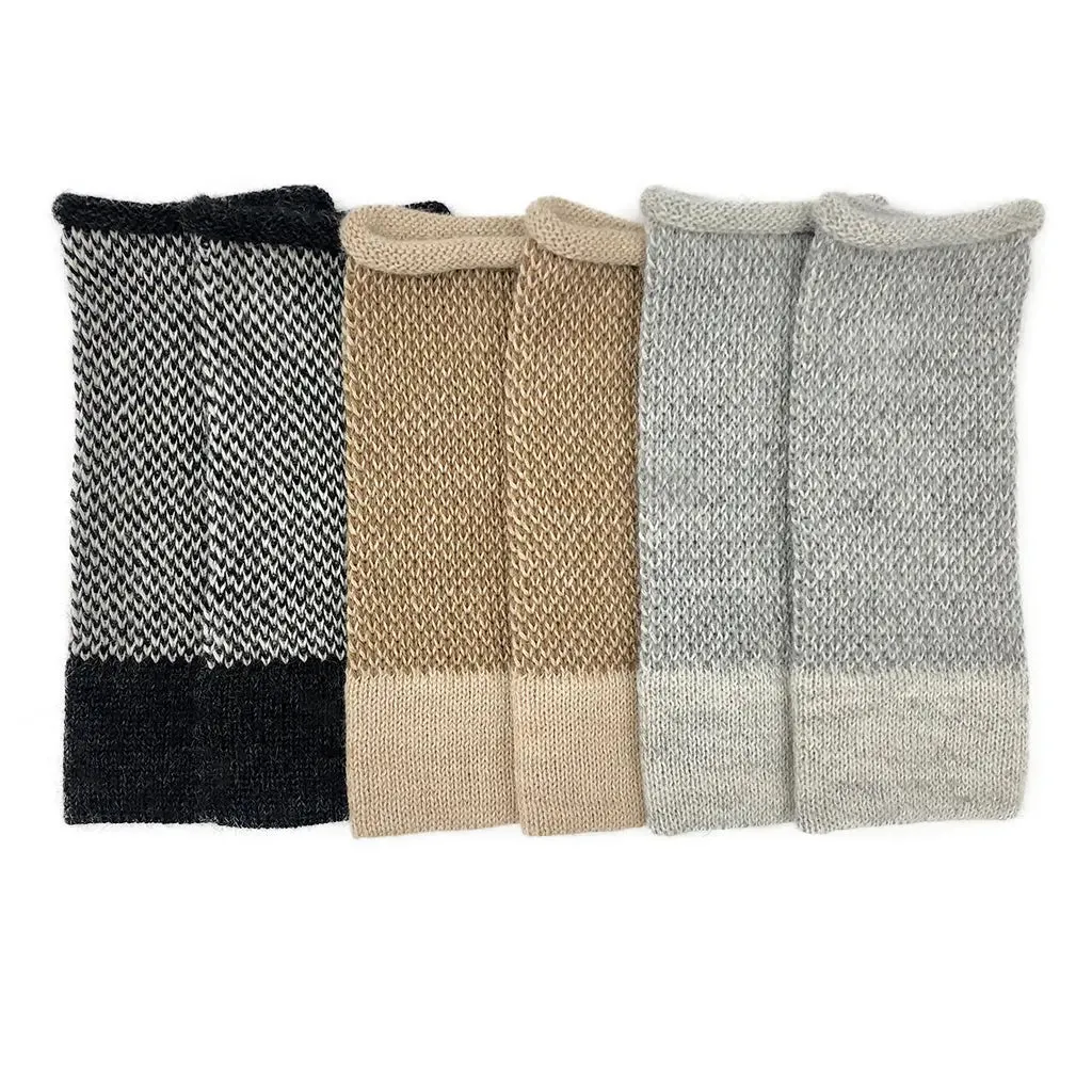 Gray Interwoven Alpaca Gloves | Ethical Style