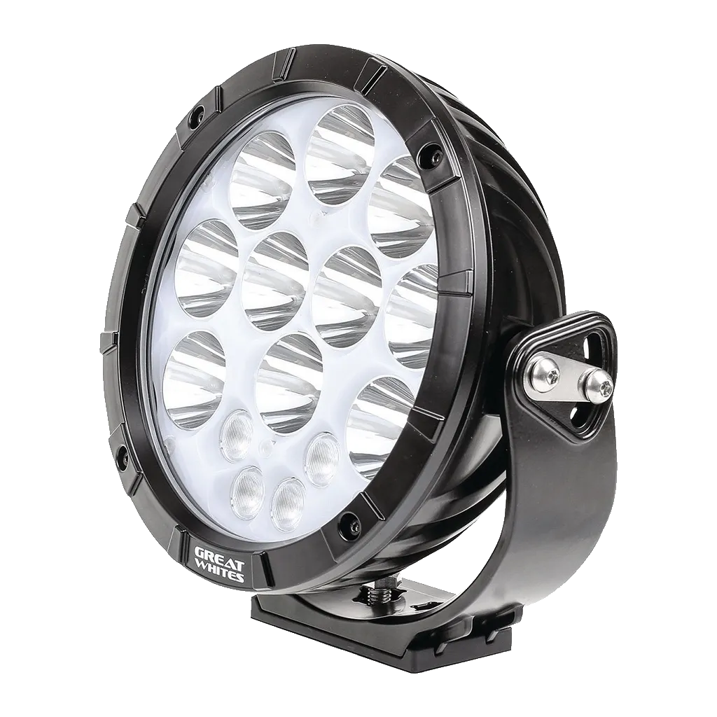 Great Whites Attack 220 LED Driving Light Backlit DRL Combination Beam - GWR10144