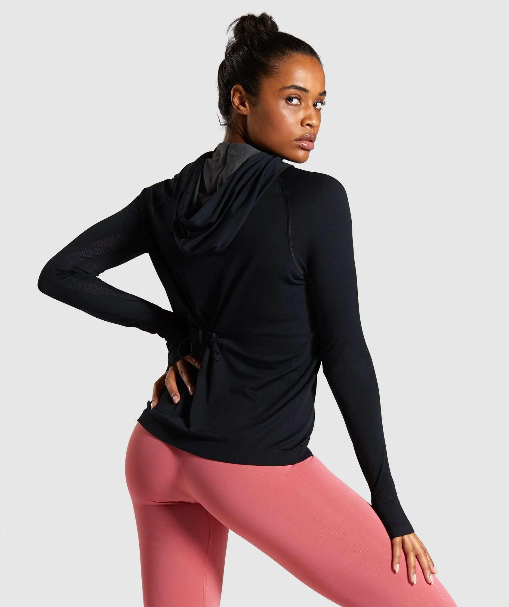 Gymshark Breeze Lightweight Seamless Hoodie - Black