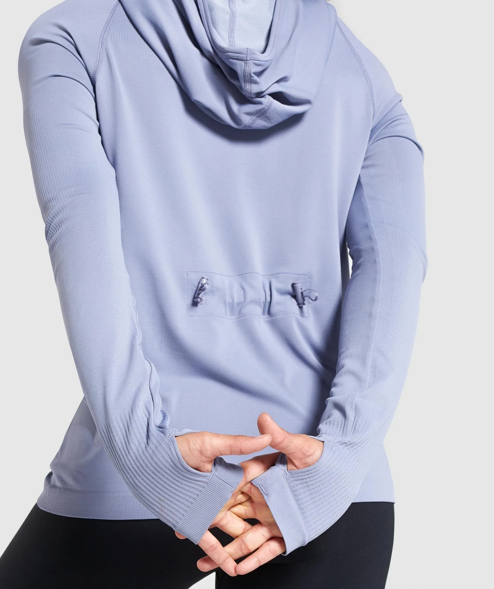 Gymshark Breeze Lightweight Seamless Hoodie - Blue