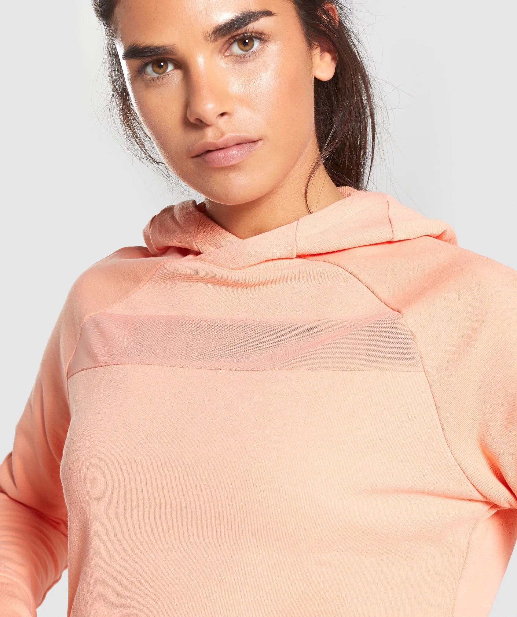 Gymshark Move Cropped Hoodie - Peach