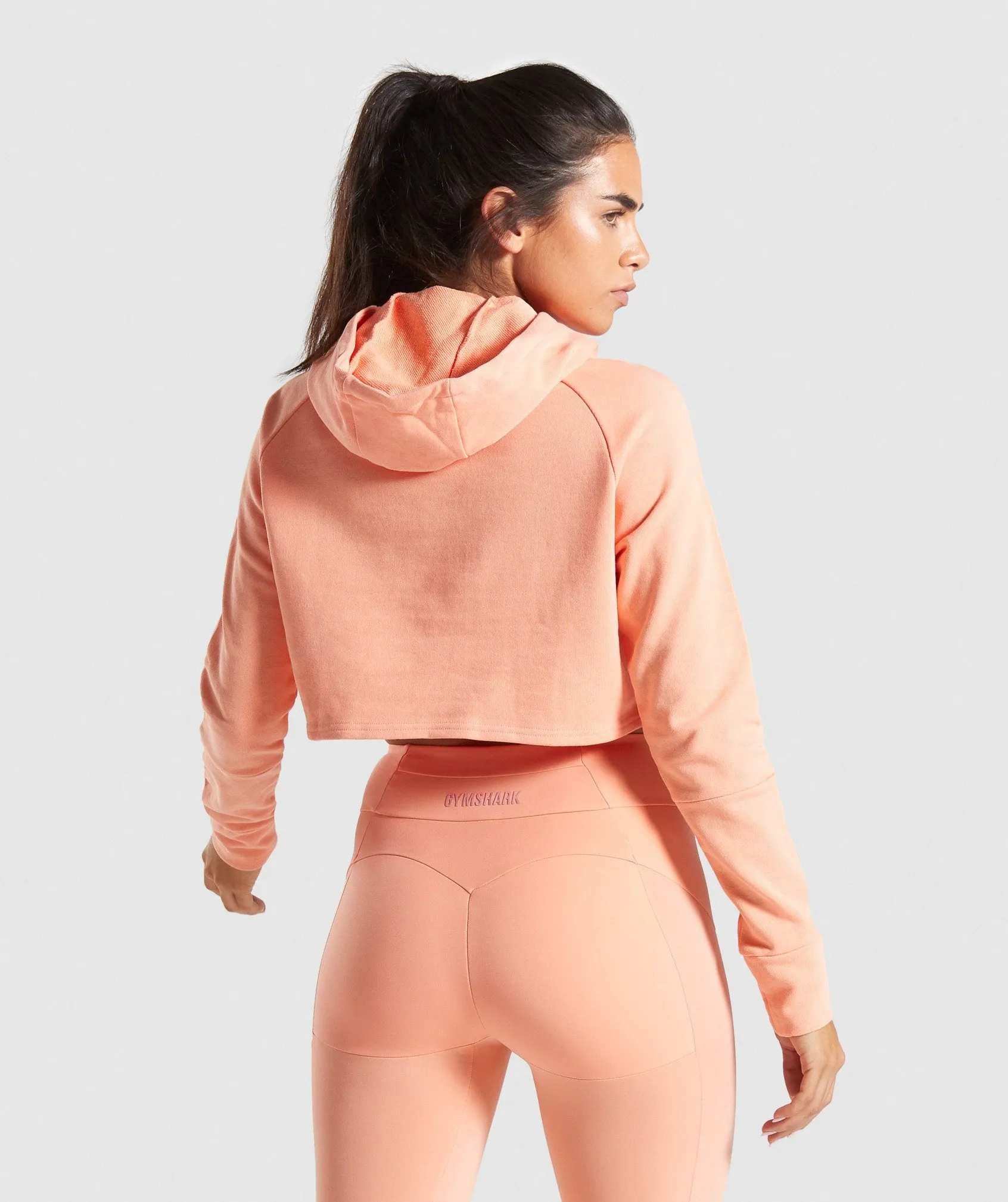 Gymshark Move Cropped Hoodie - Peach