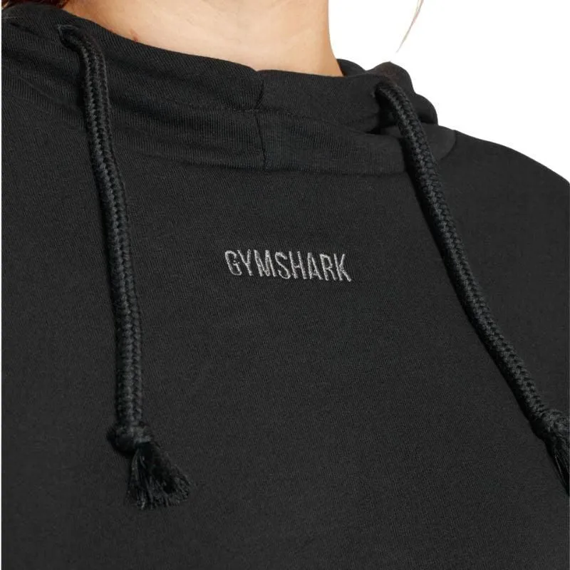 Gymshark Release Cropped Pullover Hoodie - Black