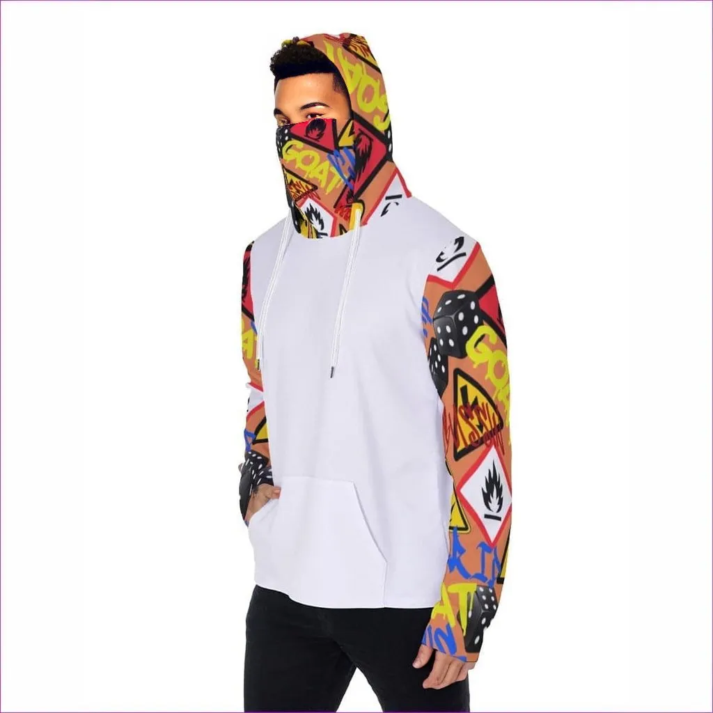 Hazard Men's Pullover Hoodie With Mask