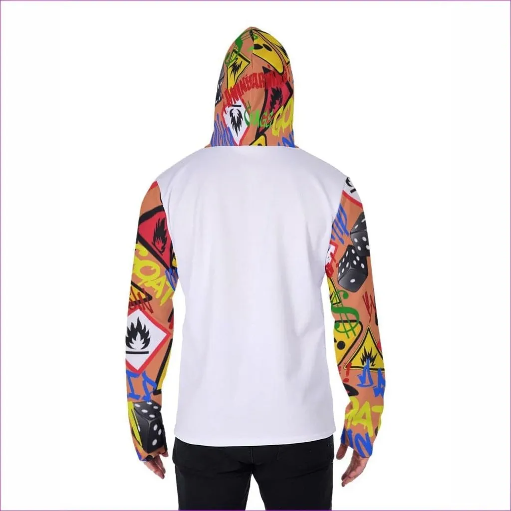 Hazard Men's Pullover Hoodie With Mask