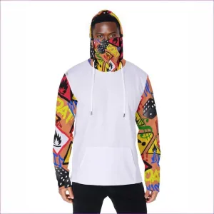 Hazard Men's Pullover Hoodie With Mask