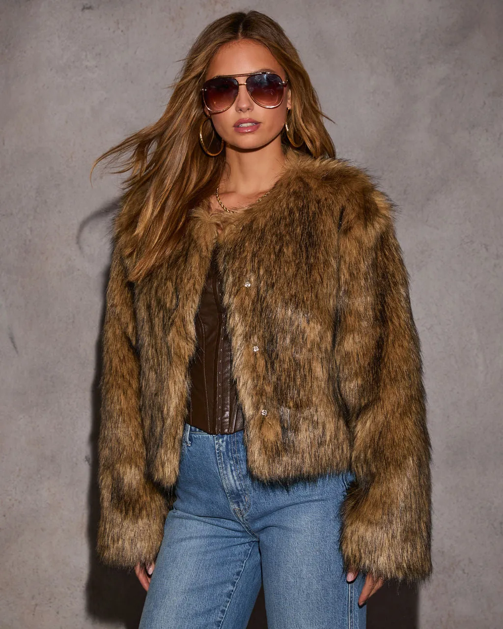 Hello Darling Faux Fur Coat