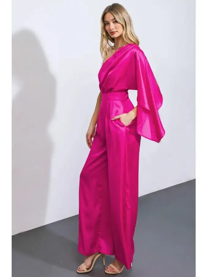 Hot Pink Jumpsuit