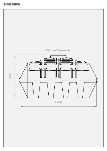 JoJo CHEMICAL HEAVY DUTY  Horizontal Tank 5000L | Crocodile SG 1.6