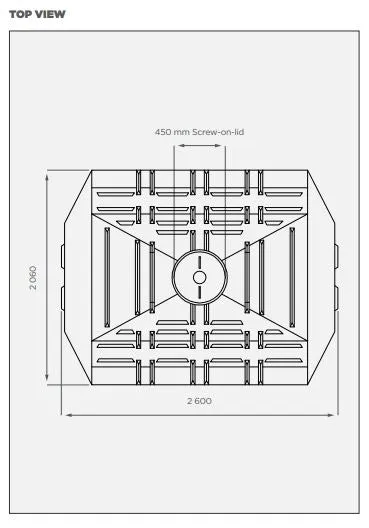 JoJo CHEMICAL HEAVY DUTY  Horizontal Tank 5000L | Crocodile SG 1.6